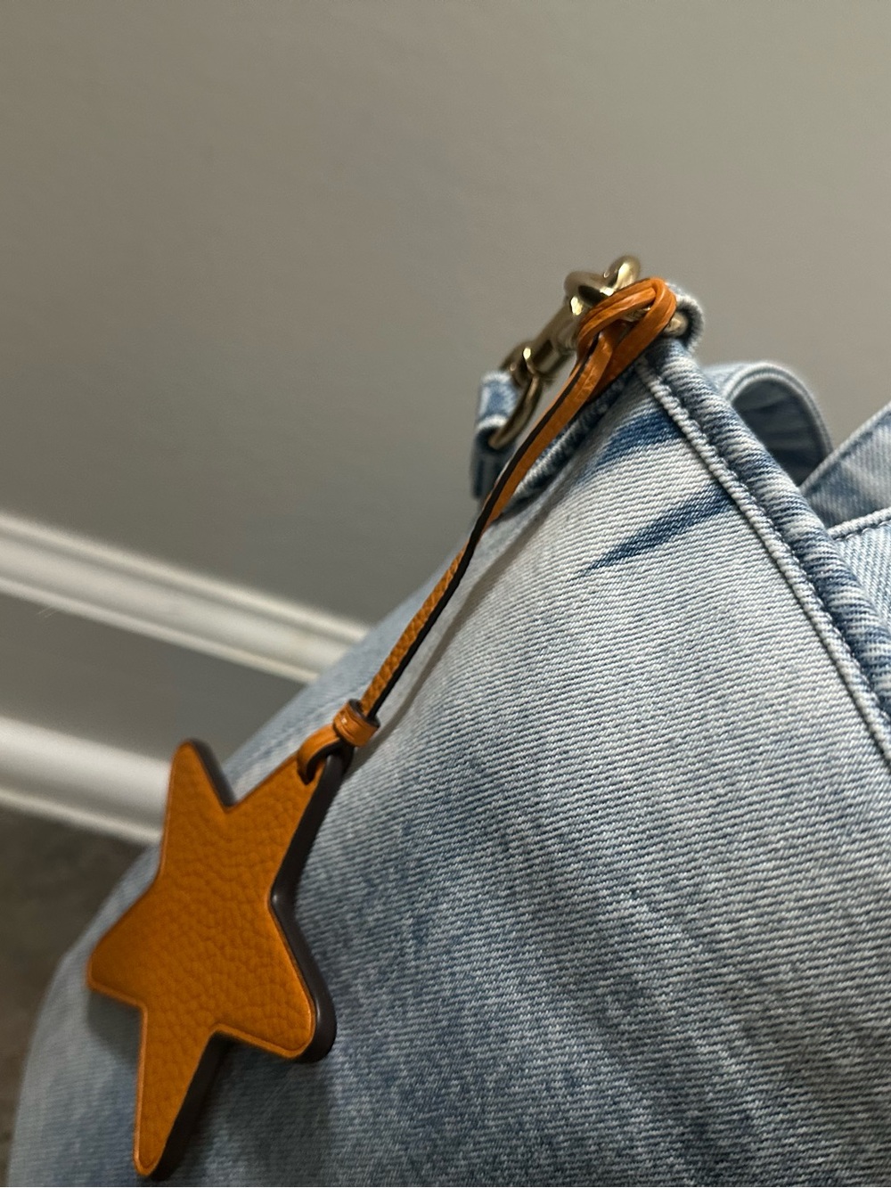Coach Outlet Laurel Shoulder Bag In Loved Denim With Charms - Picture 3 of 7